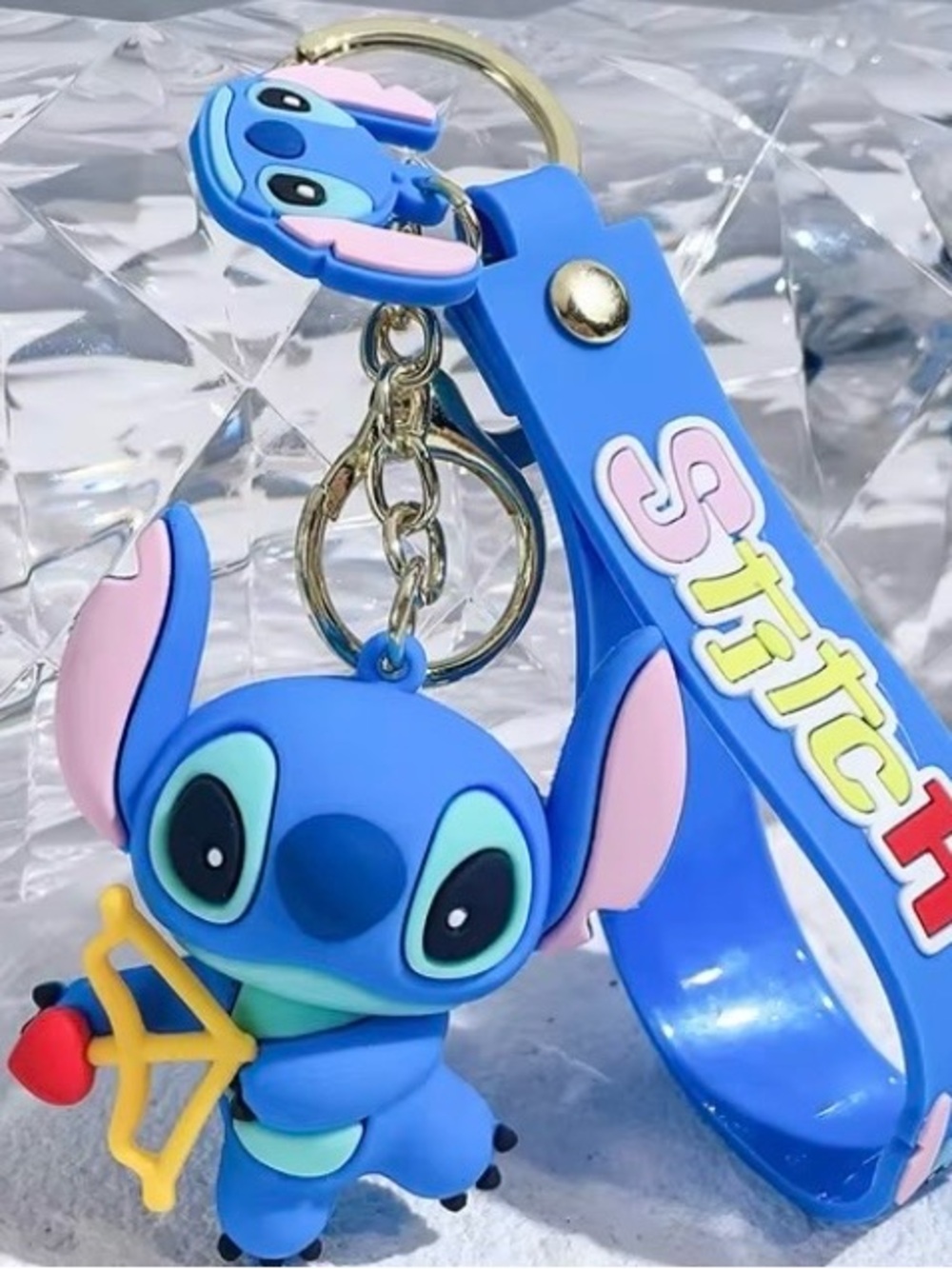Stitch Keychain with Wrist Strap Accessory